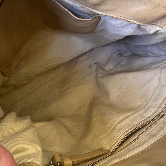 FRAME Two Textured shoulder bag in tan leather - Picture 14 of 16